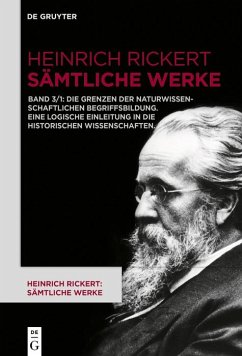Cover Die Grenzen der naturwissenschaftlichen Begriffsbildung. Eine logische Einleitung in die historischen Wissenschaften. (eBook, PDF)