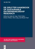 De Gruyter Handbook of Sustainable Entrepreneurship Research (eBook, ePUB)