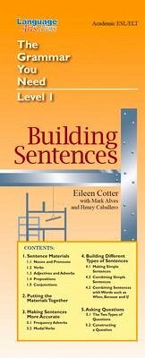 Building Sentences: The Grammar You Need, Level 1 - Cotter, Eileen