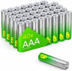 1x40 GP Super Alkaline AAA Micro Batterien PET Box 03024AETA-B40