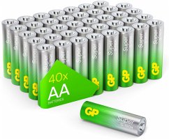 1x40 GP Super Alkaline AA Mignon Batterien PET Box 03015AETA-B40