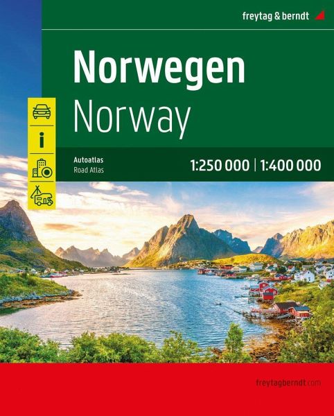 Norwegen Autoatlas 1:250.000 - 1:400.000 freytag & berndt