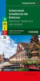 Schwarzwald - Schwäbische Alb - Bodensee, Straßen- und Freizeitkarte 1:150.000, freytag & berndt