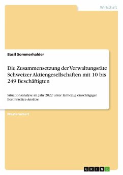 Die Zusammensetzung der Verwaltungsräte Schweizer Aktiengesellschaften mit 10 bis 249 Beschäftigten - Sommerhalder, Basil