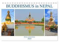 BUDDHISMUS in NEPAL (Tischkalender 2024 DIN A5 quer), CALVENDO Monatskalender