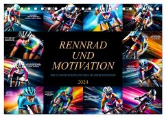 Rennrad und Motivation (Tischkalender 2024 DIN A5 quer), CALVENDO Monatskalender - Meutzner, Dirk
