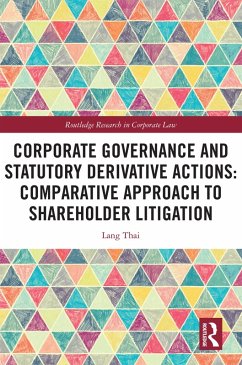 Cover Corporate Governance and Statutory Derivative Actions (eBook, PDF)