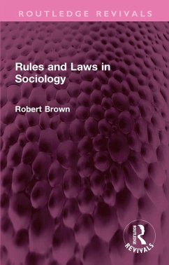 Cover Rules and Laws in Sociology (eBook, PDF)