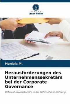 Herausforderungen des Unternehmenssekretärs bei der Corporate Governance - M., Manjula