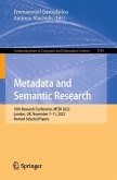 Metadata and Semantic Research (eBook, PDF)