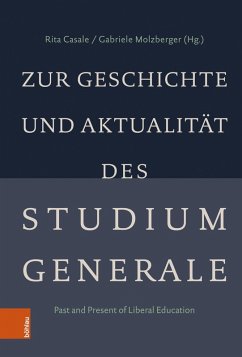 Zur Geschichte und Aktualität des Studium Generale (eBook, PDF)