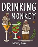 Drinking Monkey Coloring Book