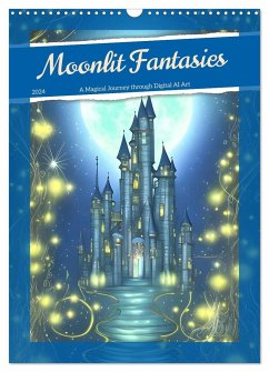 Moonlit Fantasies (Wall Calendar 2024 DIN A3 portrait), CALVENDO 12 Month Wall Calendar