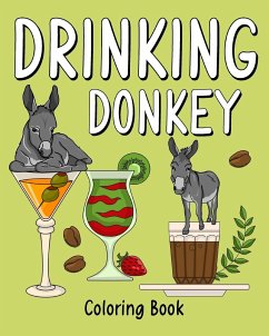 Cover Drinking Donkey Coloring Book
