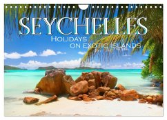 Seychelles, Holidays on Exotic Islands (Wall Calendar 2024 DIN A4 landscape), CALVENDO 12 Month Wall Calendar - Bilkova, Helena