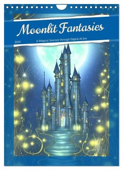 Moonlit Fantasies (Wall Calendar 2024 DIN A4 portrait), CALVENDO 12 Month Wall Calendar