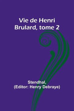 Cover Vie de Henri Brulard, tome 2