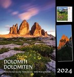 Dolomiten 2024, Postkartenkalender Hochformat