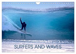 SURFERS AND WAVES (Wall Calendar 2024 DIN A4 landscape), CALVENDO 12 Month Wall Calendar