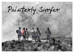 Painterly Surfer (Wall Calendar 2024 DIN A4 landscape), CALVENDO 12 Month Wall Calendar