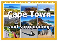 Cape Town and surrounding (Wall Calendar 2024 DIN A4 landscape), CALVENDO 12 Month Wall Calendar - Schwarz, Sylvia
