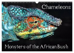 Chameleons Monsters of the African Bush (Wall Calendar 2024 DIN A3 landscape), CALVENDO 12 Month Wall Calendar - Hellier, Chris