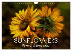 Sunflowers - Floral Impressions (Wall Calendar 2024 DIN A4 landscape), CALVENDO 12 Month Wall Calendar