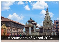 Monuments of Nepal 2024 (Wall Calendar 2024 DIN A3 landscape), CALVENDO 12 Month Wall Calendar