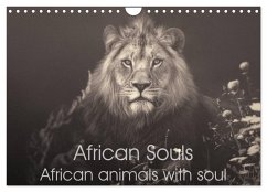 African Souls African animals with soul (Wall Calendar 2024 DIN A4 landscape), CALVENDO 12 Month Wall Calendar