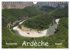 Ardèche - Randonnée & Kayak (Calendrier mural 2024 DIN A4 vertical), CALVENDO calendrier mensuel