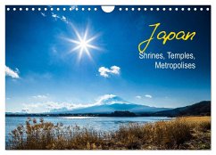 Japan Shrines, Temples, Metropolises (Wall Calendar 2024 DIN A4 landscape), CALVENDO 12 Month Wall Calendar