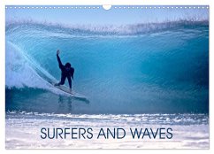 SURFERS AND WAVES (Wall Calendar 2024 DIN A3 landscape), CALVENDO 12 Month Wall Calendar