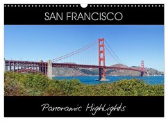 SAN FRANCISCO Panoramic Highlights (Wall Calendar 2024 DIN A3 landscape), CALVENDO 12 Month Wall Calendar