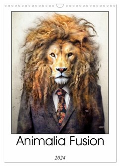 Animalia Fusion (Wall Calendar 2024 DIN A3 portrait), CALVENDO 12 Month Wall Calendar