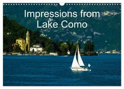 Impressions from Lake Como / UK-Version (Wall Calendar 2024 DIN A3 landscape), CALVENDO 12 Month Wall Calendar - Hampe, Gabi