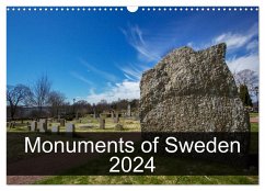 Monuments of Sweden 2024 (Wall Calendar 2024 DIN A3 landscape), CALVENDO 12 Month Wall Calendar
