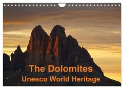 The Dolomites Unesco World Heritage (Wall Calendar 2024 DIN A4 landscape), CALVENDO 12 Month Wall Calendar