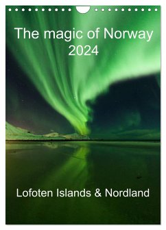 The magic of Norway 2024 - Lofoten Islands & Nordland (Wall Calendar 2024 DIN A4 portrait), CALVENDO 12 Month Wall Calendar - Schaenzer, Sandra