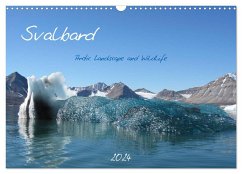 Svalbard / UK-Version (Wall Calendar 2024 DIN A3 landscape), CALVENDO 12 Month Wall Calendar