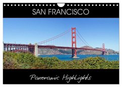 SAN FRANCISCO Panoramic Highlights (Wall Calendar 2024 DIN A4 landscape), CALVENDO 12 Month Wall Calendar - Viola, Melanie