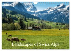 Landscapes of Swiss Alps (Wall Calendar 2024 DIN A4 landscape), CALVENDO 12 Month Wall Calendar