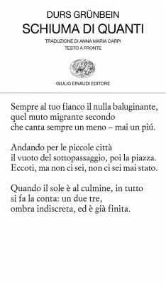Cover Schiuma di quanti. Testo originale a fronte