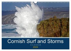 Cornish Surf and Storms (Wall Calendar 2024 DIN A3 landscape), CALVENDO 12 Month Wall Calendar
