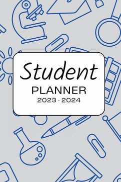2023 - 2024 Student Planner for Middle & High School Students in Blue - Gaither, Takhia