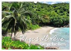 Plages de rêve Seychelles (Calendrier mural 2024 DIN A3 vertical), CALVENDO calendrier mensuel