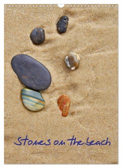Stones on the beach (Wall Calendar 2024 DIN A3 portrait), CALVENDO 12 Month Wall Calendar - Stenner, Clemens