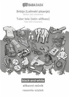 Cover Srbija (Latinski pisanje) - Tatar (latin characters) (in latin script), slikovni re¿nik, BW