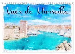Vues de Marseille (Calendrier mural 2024 DIN A4 vertical), CALVENDO calendrier mensuel - Sudpastel, Sudpastel