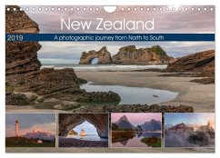 New Zealand, a photographic journey from North to South (Wall Calendar 2024 DIN A4 landscape), CALVENDO 12 Month Wall Calendar - Kruse, Joana