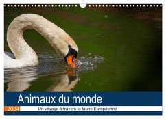 Animaux du monde - Un voyage à travers la faune européenne (Calendrier mural 2024 DIN A3 vertical), CALVENDO calendrier mensuel